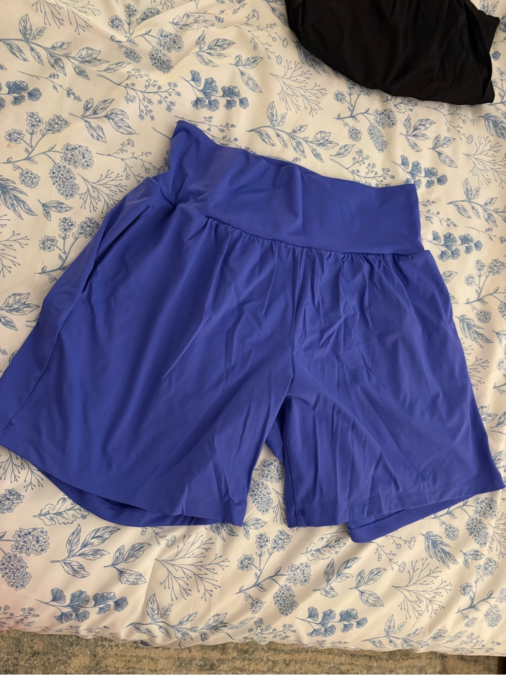 Halara High-Waist Casual Yoga Shorts Aster Blue- size XL